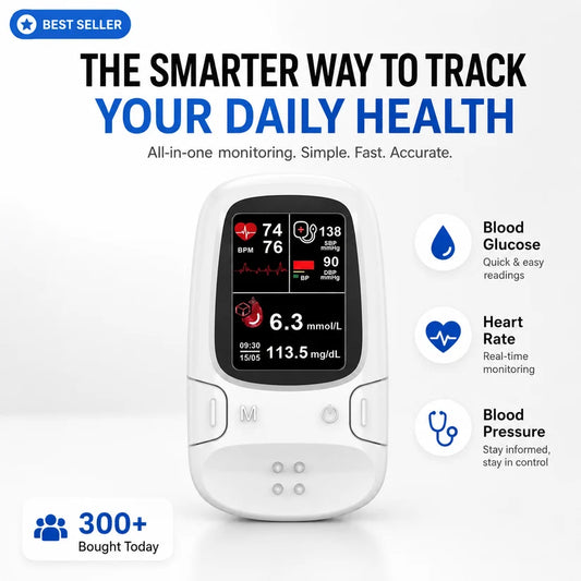 ⚕️ Non-Invasive Daily Health Tracker | 💧 Needle-Free Wellness Trend Monitoring Device