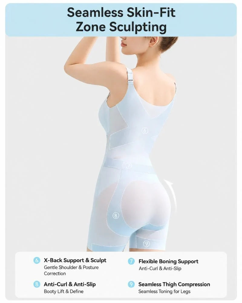 Cooling Tummy Control Butt-Lift Shapewear Bodysuit