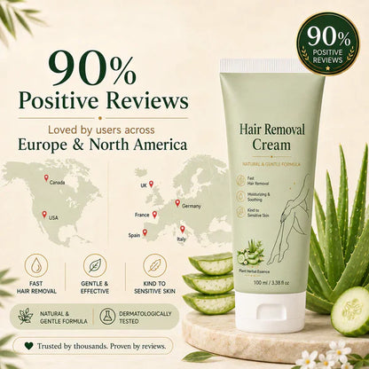 Natural Gentle Hair Removal Cream | For Women & Men, Sensitive Skin
