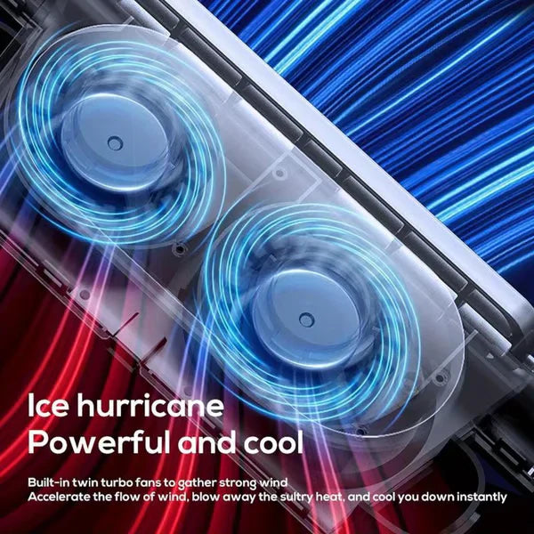 🔥 LIMITED-TIME 30% OFF! 💨 Dual Turbo Car Seat Fan – Instant Cooling, 3 Speeds, Magic Tape Mount 🚗