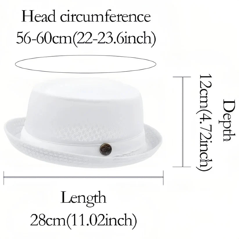 Unisex Breathable Mesh Pork Pie Hat