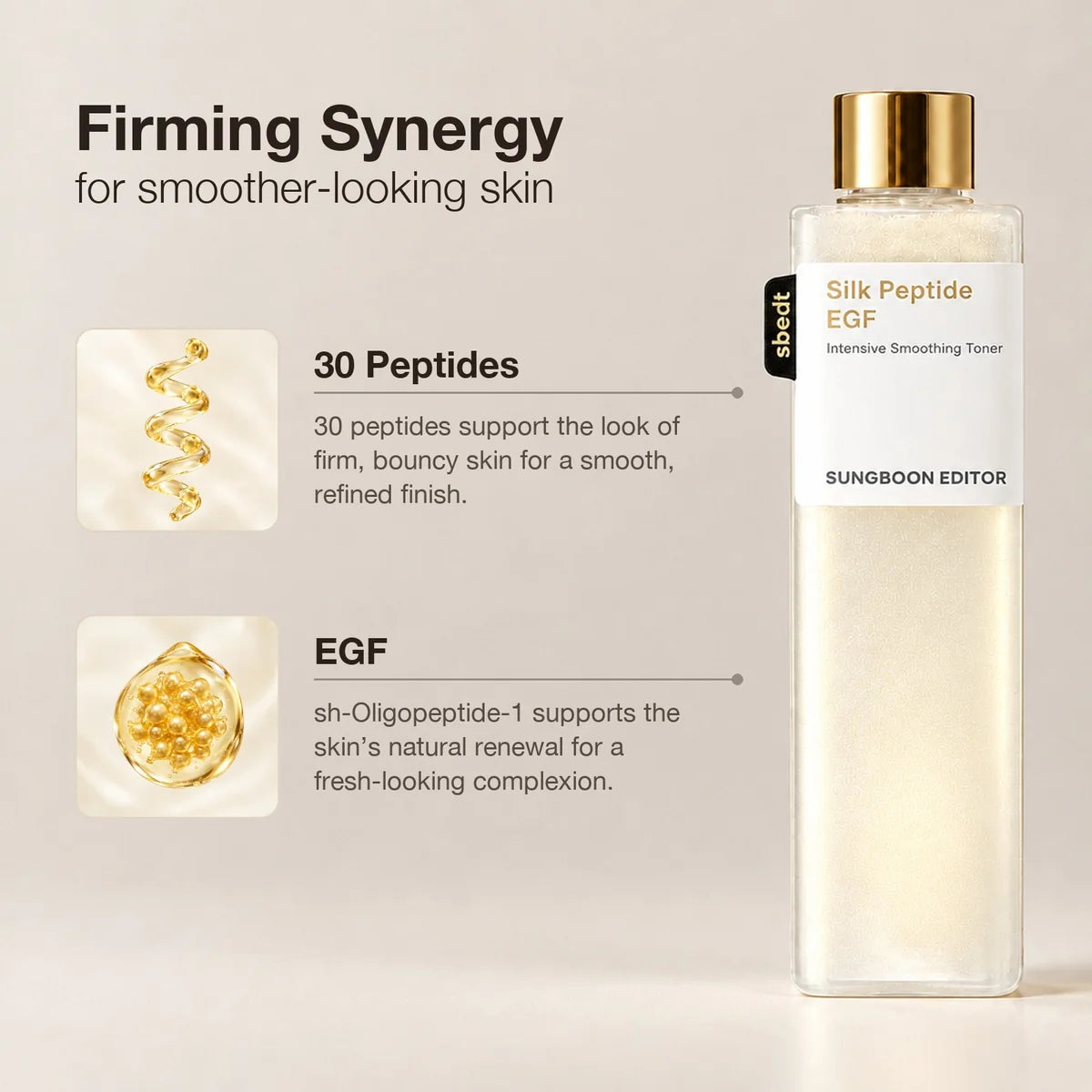 ⚡LAST 3 HOURS: 60% OFF⚡                         Peptide EGF Intensive Smoothing Toner