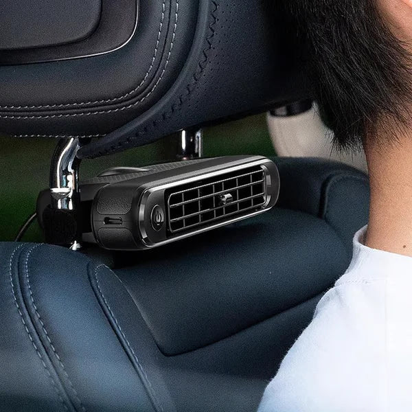 🔥 LIMITED-TIME 30% OFF! 💨 Dual Turbo Car Seat Fan – Instant Cooling, 3 Speeds, Magic Tape Mount 🚗