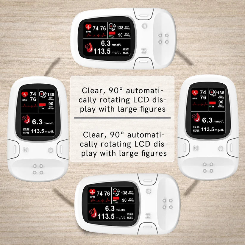 ⚕️ Non-Invasive Daily Health Tracker | 💧 Needle-Free Wellness Trend Monitoring Device