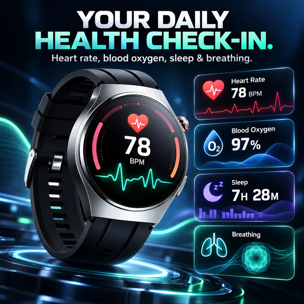 🔥Limited Time 50% OFF❤️Flagship Smartwatch for Health Protection, 24/7 Health Data Center🥰