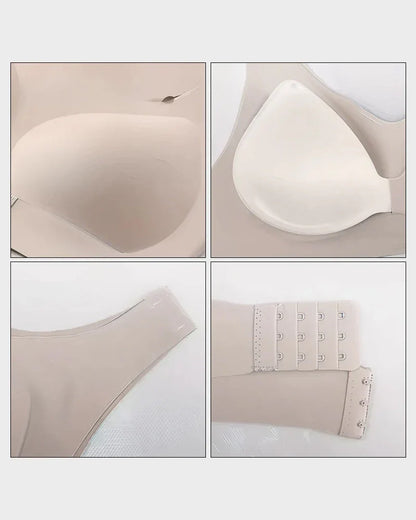 Cross Back Front Closure Wireless Posture Support Bra