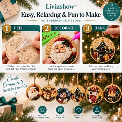 Christmas Diamond Art Ornament Kit