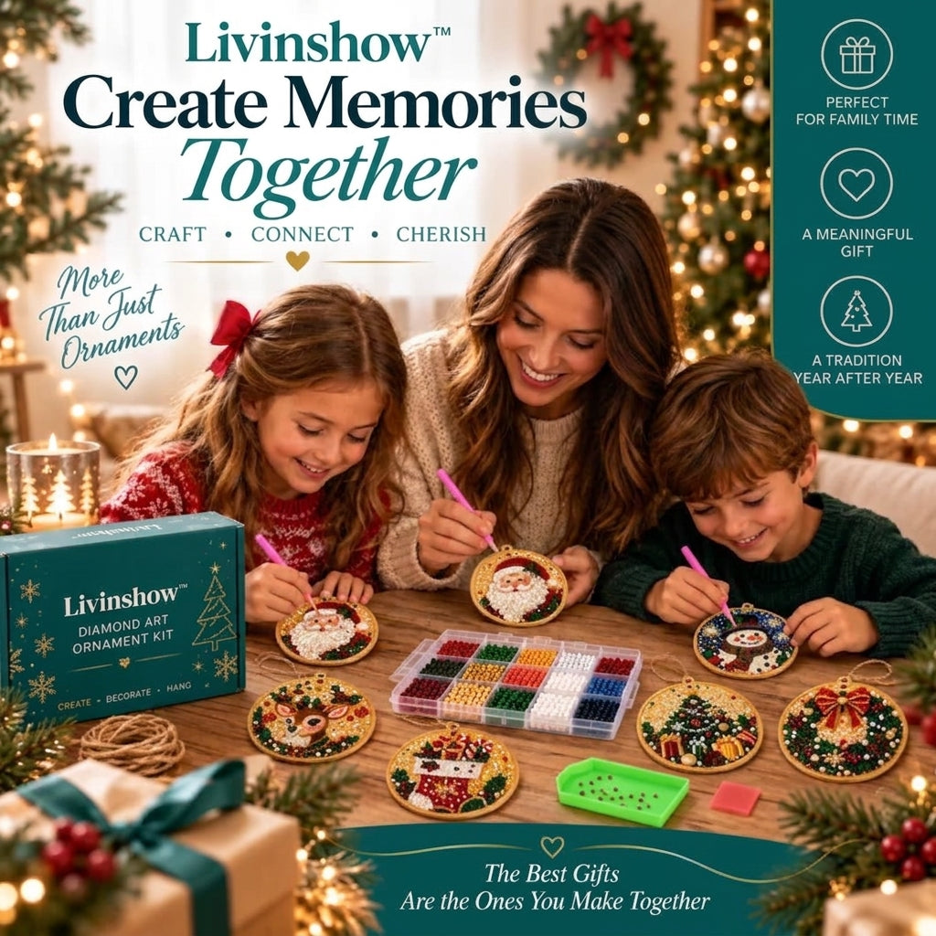 Christmas Diamond Art Ornament Kit