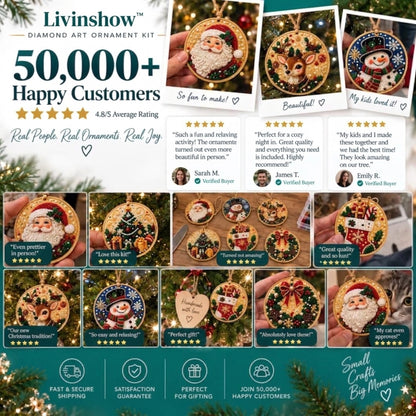 Christmas Diamond Art Ornament Kit