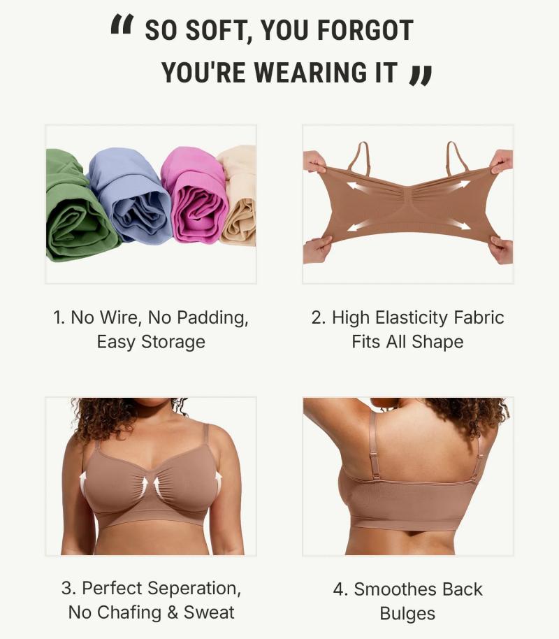 Seamless Wireless Comfort Bra（3pcs）