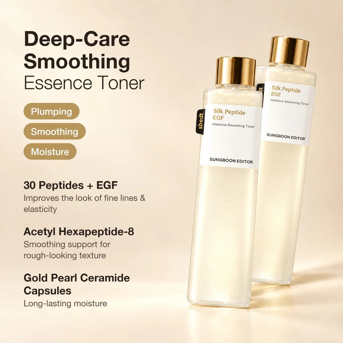 ⚡LAST 3 HOURS: 60% OFF⚡                         Peptide EGF Intensive Smoothing Toner